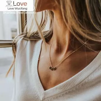 Emanco Blank 6 мм Диск Монета Ожерелье Из Нержавеющей Стали Чокер Цепь Золотого Цвета Женщины Мужчины Ювелирные Изделия Персональные Ювелирные Изделия Для Подарка