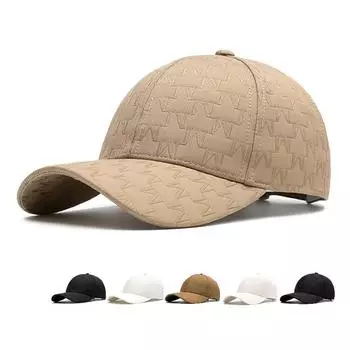 Вышитая бейсболка женская осенне-зимняя теплая кепка с широкими полями мужская кепка от солнца Diamond бежевый