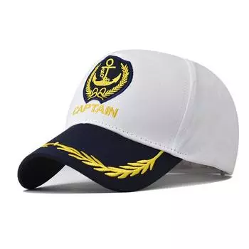 Embroidery Boat Anchor Baseball Cap With Cotton Material For Casual Hats Outings