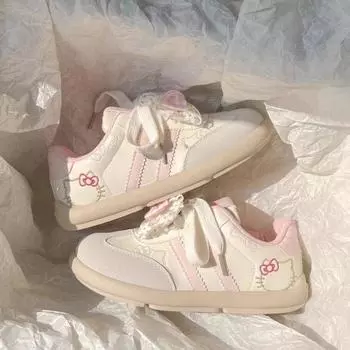 Embroidery German training shoes women s 2025 new Korean niche chic versatile board shoes ultra-light casual sports white shoes women 35