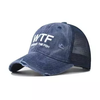 Embroidery Wtf Letter Cotton Baseball Hat With Adjustable For Adults Outdoor Use