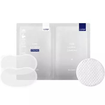 Emcurie Core Sun Patch Strong Step 1 2 шт. + Calming Clear Pad Step 2 3 г. Набор, 4 набора