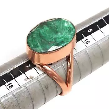 Emerald Gemstone Handmade Silver Jewelry 6.25