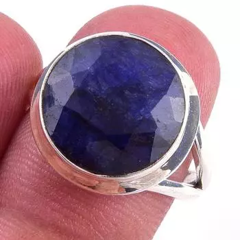 Emerald(Simulated) Gemstone Handmade 925 Sterling Silver Jewelry Ring S.8 U4y80