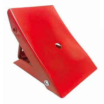 Emerson EM-353 Folding Tire Stopper, 1 Piece, Red, Steel, Compatible with Light Cars, Regular Passenger Cars, RVs, and 1BOX Vehicles