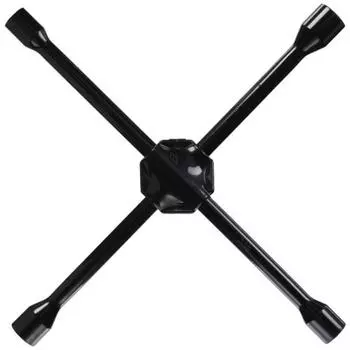 Emerson Tire Change Tool, Cross Wrench, Black, 16 inches, 17, 19, 21, 21 (thick mouth) mm, with cover, tire replacement, puncture repair, emergency to