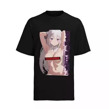 Emilia Zero Hentai Girl Аниме Waifu Футболка XL