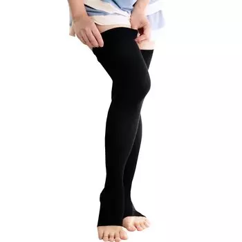 emilino Leg Slim Медицинские компрессионные носки Сделано в Японии Медицинское оборудование общего назначения Ночные носки для беременных и мам (S / M) Женский чёрный