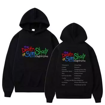 Eminem Houdini Tobey Hoodie The Death Of Slim Shady Fans Harajuku Pullover Tops Sweatshirt Autumn Wint Unisex Fashion Streetwear XS