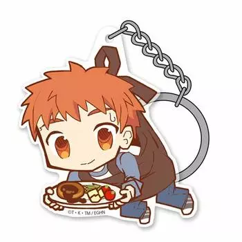 Emiya Meal Shiro Emiya Acrylic Tsumamare Keychain Emiya Gohan Family s Today s Ver.