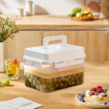 Емкость для ферментации домашних солений и квашеной капусты 4L 23.5x16.5x15.5cm