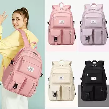 Емкость прочного корейского стиля водостойкой школьной сумки большая чёрный