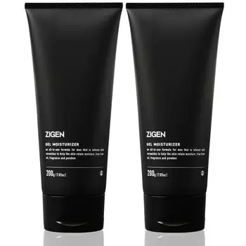 Емкость ZIGEN Gel Highly Moisturizing 5 in Dry Skin Skin Care 200g x 2 10 месяцев [Большой размер] Мужское средство «все в одном» [лосьон, сыворотка, эмульсия, крем,