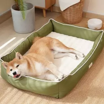 EMME Водонепроницаемый для собак и домашних животных, для собак Oxford Small Medium Not Pet Green L Bed, Seasons, Bed, Washable, Clean, Cats, Sofa, Bed, зелёный