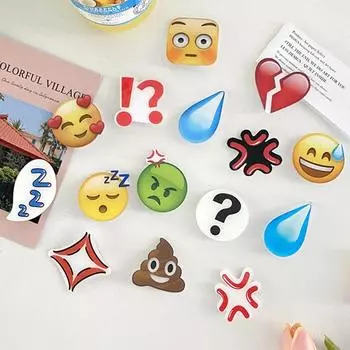 Emojied Забавная шпилька для волос Speechless Water Drop Шпильки для волос с выражением Заколки для волос ручной работы для готовой продукции Аксессуары для зажимов для пота