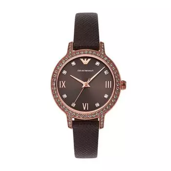 [Emporio Armani] Часы AR11555 женские коричневые подлинный импортный продукт