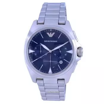 Emporio Armani хронограф из нержавеющей стали кварцевые мужские часы AR11411 синий