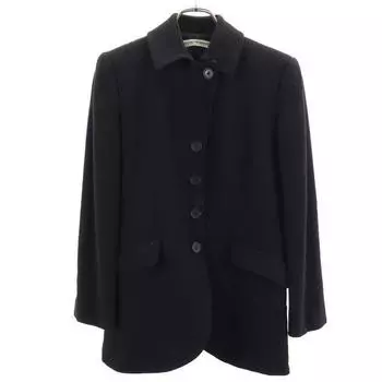 Emporio Armani Made in Italy Wool Blend Jacket 38 black Women Used