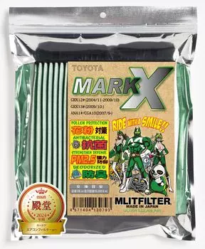 Emrit Filter Emrit Filter Toyota Mark X Air Conditioner Filter Pollen and D-010_MARKX Protection, Antibacterial, Antifungal, Odor-Resistant зелёный