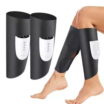 EMS беспроводной массажер для икр, сжатие воздуха, прессотерапия ног, кровообращение, температура колена, массаж, вибрация, подушка безопасности