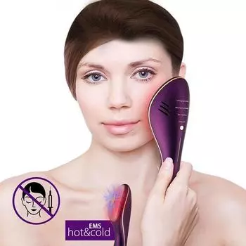 EMS горячая и холодная терапия, подтягивающий аппарат, лифтинг кожи, утюг для лица, массажер для лица, шеи, тела, подбородок, V-образная линия, против морщин