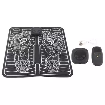 EMS импульсный массажный коврик для ног, мышечная боль, облегчение усталости, физиотерапевтический массажер для ног