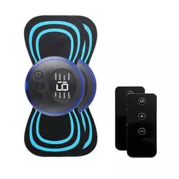 EMS LCD Дисплей Массажер Для Шеи 8 Режимов Импульсный Мышечный Стимулятор Дистанционное Управление Электронный Массажер Шейный Спина Пластырь Портативный