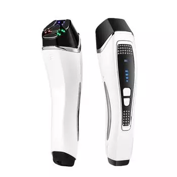 EMS Микротоковая LED-терапия для лица, устройство для красоты против морщин, лифтинг шеи, подтяжка лица, похудение, удаление двойного подбородка и отеков белый