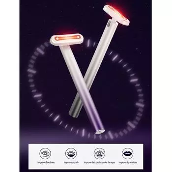 EMS микротоковый массаж глаз, инструмент для красоты глаз, нагревательный крем для глаз, вводный инструмент, инструмент для обессоливания глаз, инструмент для красоты глаз