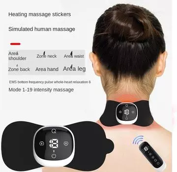 EMS нагревательный массажный коврик, умный массажный коврик с дистанционным управлением для шейного отдела позвоночника, теплый дворецкий массажер для шеи, горба и шеи