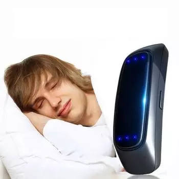EMS Pulse Stop Snore Портативное удобное устройство для хорошего сна Stop Snore Health Care Помощь при апноэ во сне USB Smart Устройство против храпа чёрный