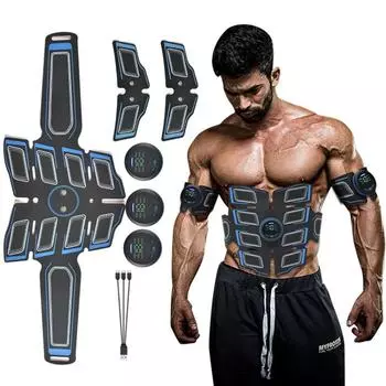 EMS стимулятор мышц 8 Pad Abs Trainer Тонер для мышц живота Электронные тонизирующие ремни Тренировки Фитнес-устройство USB Перезаряжаемый