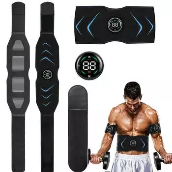 EMS стимулятор мышц, тренажер для брюшного пресса, тонизирующий пояс, электрический умный тренажер ABS, рука, нога, талия, потеря веса, сжигание жира, вибрационный пояс
