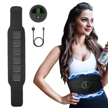 EMS стимулятор мышц, USB электрический тонер для пресса, пояс для живота, вибрация, талии, живота, потеря веса, фитнес-массажер