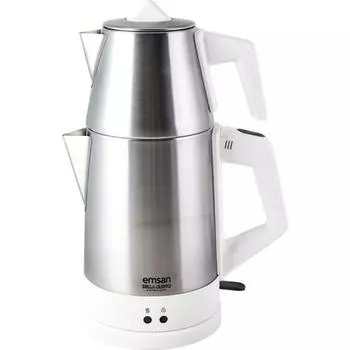 Emsan Bella Gusto Безводная безопасная электрическая машина для приготовления чая, белый цвет