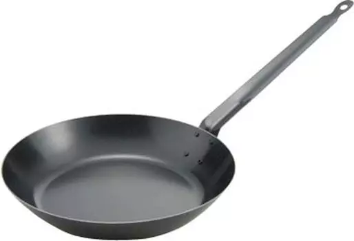 Emtate Rimatsu Iron Thick Plate Frying Blue IH Plate Made in Japan Pan, Temper, 22cm, Compatible, Thickness 1.6mm,