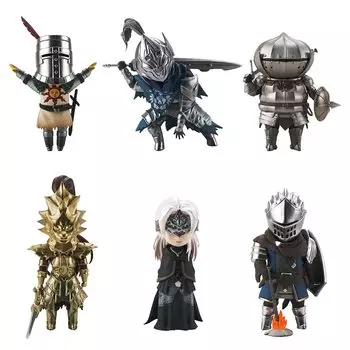 Emu Toys DARK SOULS Deformed Figures 1 Height 110mm each Painted Completed Figures 6 pieces BOX Vol. approx. PVC/ABS