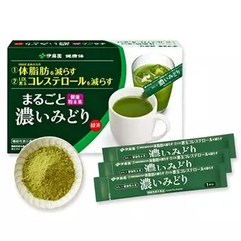 EN Kenko Body Official Mail Цельный темный порошок Midori Stick x 62 Катехиновый зеленый чай с функциональными ингредиентами [Заказ ITO] [Тонкая упаковка] [Пищевые характеристики]
