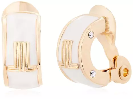 en Sesampa White Gold Earrings LAME0940 W2 [Lanvin Bleu] & белый