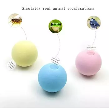 ENA material gravitational purring ball teasing cat toys imitation animal sound vocal toys catnip toys