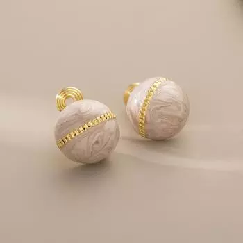 Enamel Drip-glazed Round Simple Mosquito Tray Without Ear Holes Ear Clips