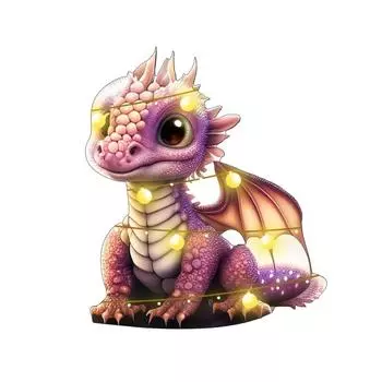 Enchanting 2024 Christmas Baby Dragon Car Decoration Acrylic Pendant For Festivities 1