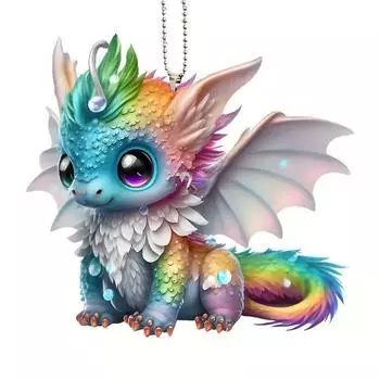 Enchanting Car Acrylic Hanging Charm Fun Backpack Accessory For Cozy Home Decor