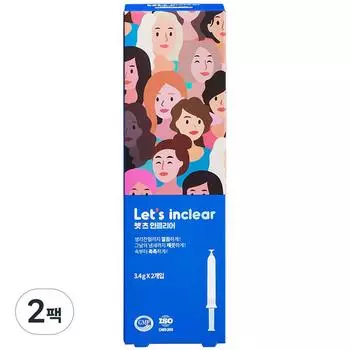 Enclear Let s Feminine Cleanser, 6,8 г, 2 шт.