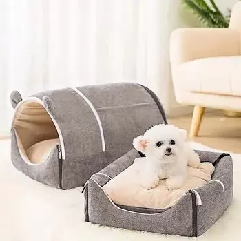 ENCOUNTER Pet Pet Dome For Small Indoor Cat Dog Cat Dog Dome For All Cold Dog Pet Comes with Gray House, Bed, Shape, Cats, Dogs, Dogs, Use, Washable, серый