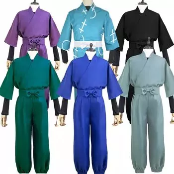 ENDIANDUO Nintama Cosplay Ninjutsu Academy and 6th Adult Cosplay School Festival Stage Unisex Size Costume, Ninja, 1st, 2nd, 3rd, 4th, 5th, Grade, фиолетовый