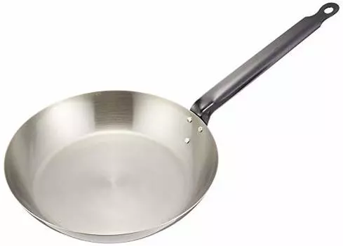 Endo Shoji AHL17026 Commercial Iron Frying Pan, 10.2 inches (26 cm), Induction Compatible, Made in Japan