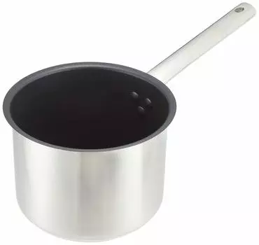 Endo Shoji AKTD201 Murano Induction Teflon Select одноручная глубокая кастрюля, 6,3 дюйма (16 см), Без крышки, совместима с индукцией, нержавеющая сталь 18-8, внутренняя