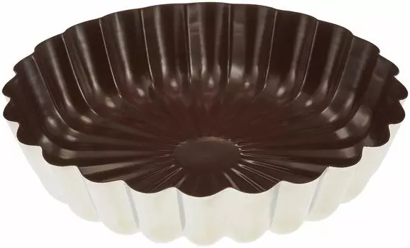 Endo Shoji Commercial Chrysanthemum Shape Cake Plate Iron Plated Teflon Treated Made in Japan WKC04 205mm