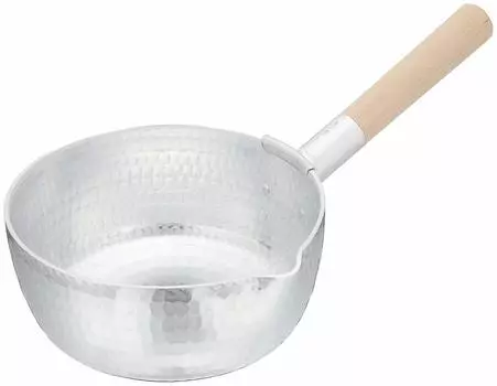 Endo Shoji Commercial Handmade Snow Flat Pot 21cm Professional Use Aluminum AYK5321 (3mm Thick)